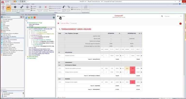Comparatif des offres entreprises