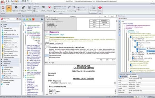 BatiChiffrage intégré à DeviSOC