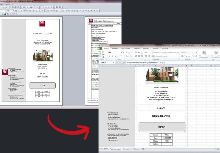 Génération automatique de DPGF à partir du CCTP