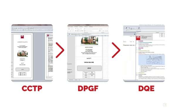 Schéma de l'automatisation CCTP → DPGF → Export