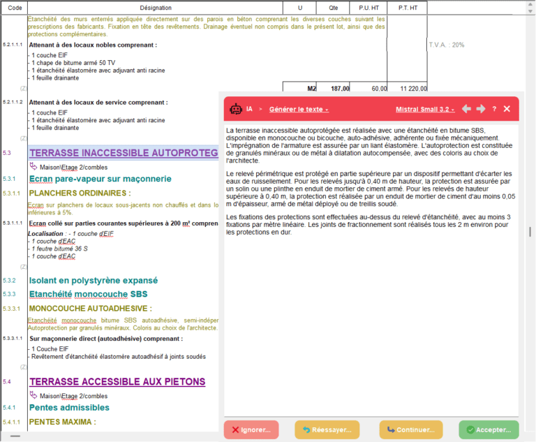 Rédiger - Corriger - Améliorer les descriptifs dans CCTP
